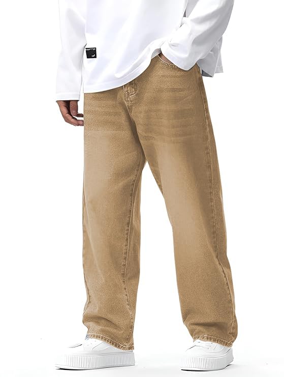 Ben Martin Men Jeans || Baggy Fit Jean's for Man || Loose Fit High Rise Denim || Stretchable Casual Wear Jean,s || Dance Rap Rapping Style Pant for Men || Denim Cotton Jeans (0)