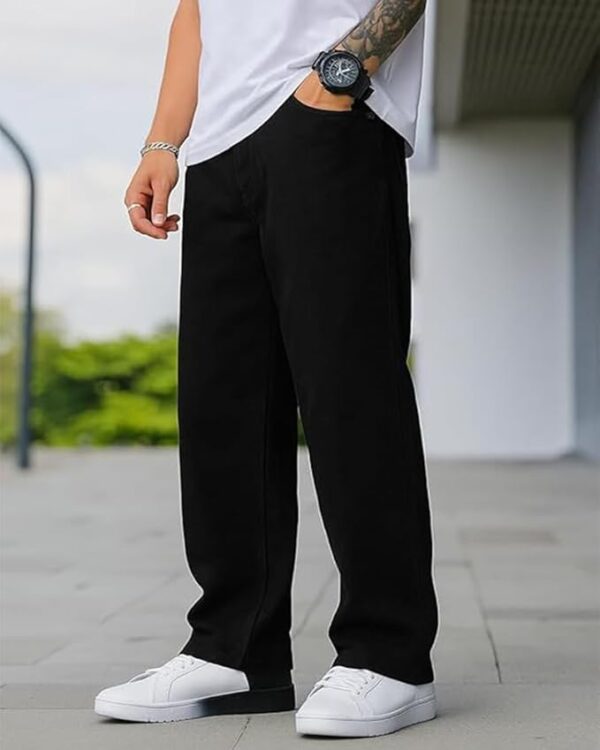 Ben Martin Men Jeans || Baggy Fit Jean's for Man || Loose Fit High Rise Denim || Stretchable Casual Wear Jean,s || Dance Rap Rapping Style Pant for Men || Denim Cotton Jeans (0)